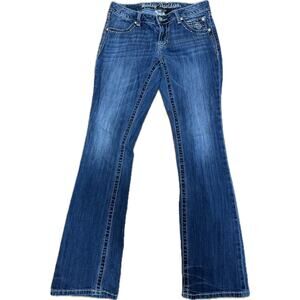 Harley-Davidson Rhinestone Wing Embroidered Jeans Women’s Sz 4